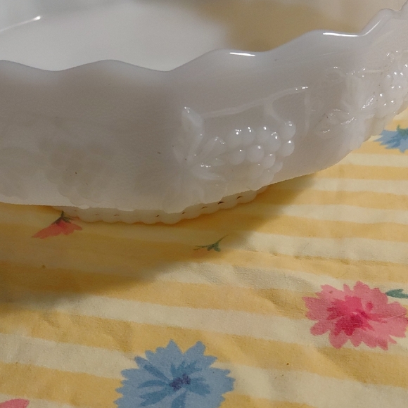 Fire King Milk Glass Scalloped Dish - Picture 5 of 8